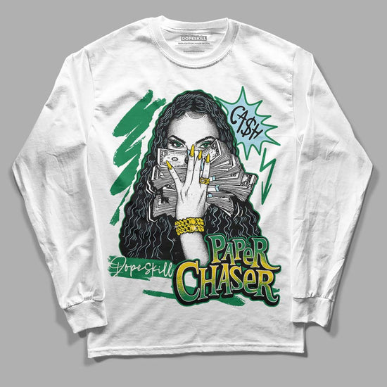 Jordan 5 “Lucky Green” DopeSkill Long Sleeve T-Shirt NPC Graphic Streetwear - White