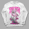 Pink Sneakers DopeSkill Long Sleeve T-Shirt Stay High Graphic Streetwear - White