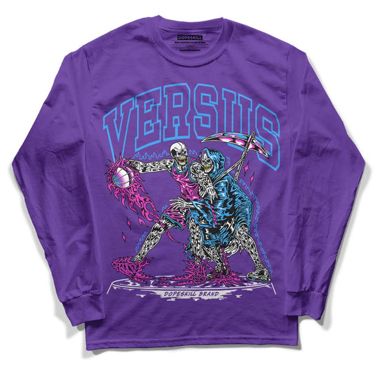 PURPLE Sneakers DopeSkill Purple Long Sleeve T-Shirt VERSUS Graphic Streetwear