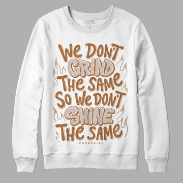 Jordan 3 Retro Palomino DopeSkill Sweatshirt Grind Shine Graphic Streetwear - White