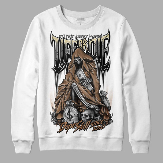 Jordan 6 WMNS Gore-Tex Brown Kelp DopeSkill Sweatshirt Life or Die Graphic Streetwear - White