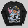 Jordan 3 GS “Cobalt Bliss” DopeSkill Long Sleeve T-Shirt Heaven Sent Graphic Streetwear - black