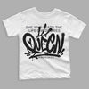 Jordan 1 Retro Low OG Black Cement DopeSkill Toddler Kids T-shirt Queen Graphic Streetwear - White