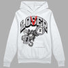 Grey Sneakers DopeSkill Hoodie Sweatshirt Loser Lover Graphic Streetwear - White 