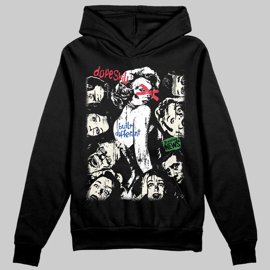 Jordan 11 Retro 285 Atlanta DopeSkill Hoodie Sweatshirt Built Different Graphic Streetwear - Black