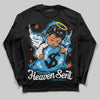 Jordan 1 High OG “UNC” Reimagined DopeSkill Long Sleeve T-Shirt Heaven Sent Graphic Streetwear - Black