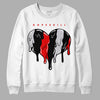 Jordan 2 Retro "Black Cement" DopeSkill Sweatshirt Slime Drip Heart Graphic Streetwear - White