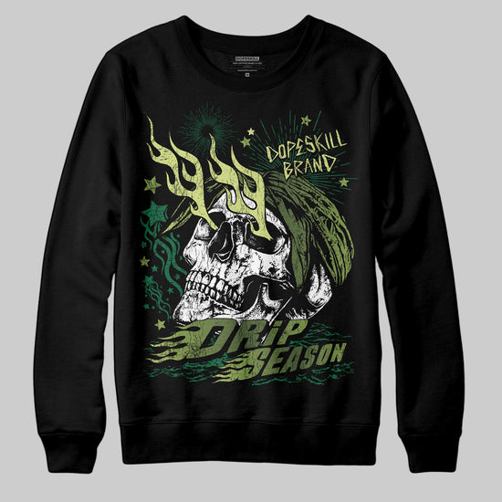 Foamposite Pro 'Pine Green' DopeSkill Sweatshirt Drip Season Graphic Streetwear - black