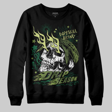 Foamposite Pro 'Pine Green' DopeSkill Sweatshirt Drip Season Graphic Streetwear - black