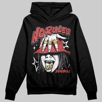 Black and White Sneakers DopeSkill Hoodie No Rules Graphic Streetwear - Black