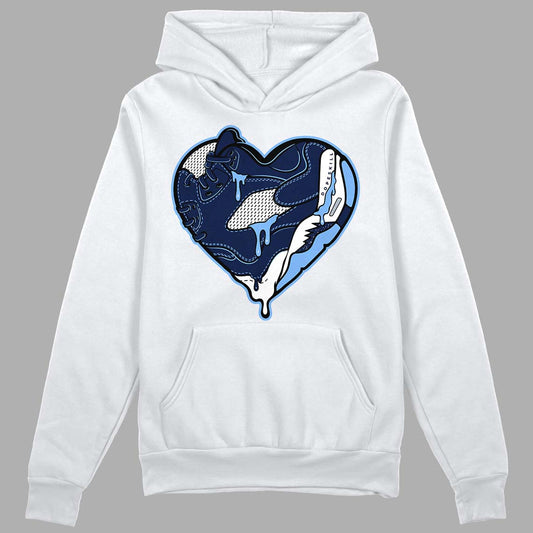 Jordan 5 Midnight Navy DopeSkill Hoodie Sweatshirt Heart Jordan 5 Graphic Streetwear