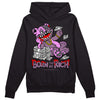 Jordan 2 “Mauve/Off-Noir” DopeSkill Hoodie Sweatshirt Born To Be Rich Graphic Streetwear - Black