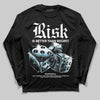 Black and White Sneakers DopeSkill Long Sleeve T-Shirt Risk Is Better Than Regret Graphic Streetwear - black
