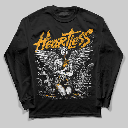 Jordan 12 Retro Black Taxi DopeSkill Long Sleeve T-Shirt Heartless Graphic Streetwear - Black