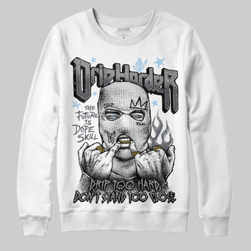 Jordan 5 Retro Wolf Grey (2026) DopeSkill Sweatshirt Drip Harder Graphic Streetwear - White