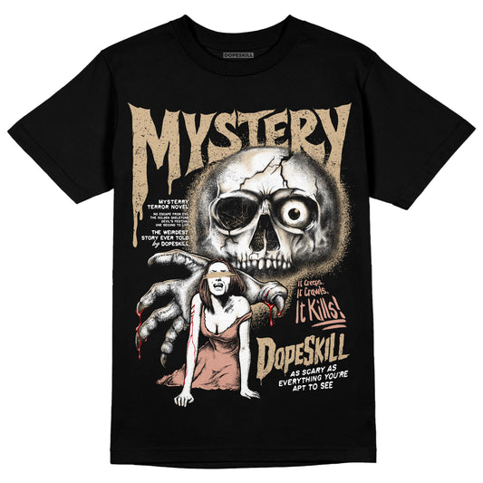 TAN Sneakers DopeSkill T-Shirt Mystery Ghostly Grasp Graphic Streetwear - Black 