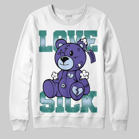 Jordan 5 OG “Grape” DopeSkill Sweatshirt Love Sick Graphic Streetwear - White