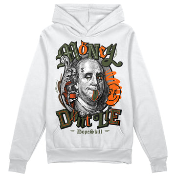 Olive Sneakers DopeSkill Hoodie Sweatshirt Money Don't Lie Graphic Streetwear - White