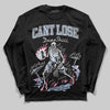 Jordan 3 GS “Cobalt Bliss” DopeSkill Long Sleeve T-Shirt Cant Lose Graphic Streetwear - Black