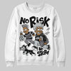 Jordan 4 “Fear” DopeSkill Sweatshirt No Risk No Story Graphic Streetwear - White