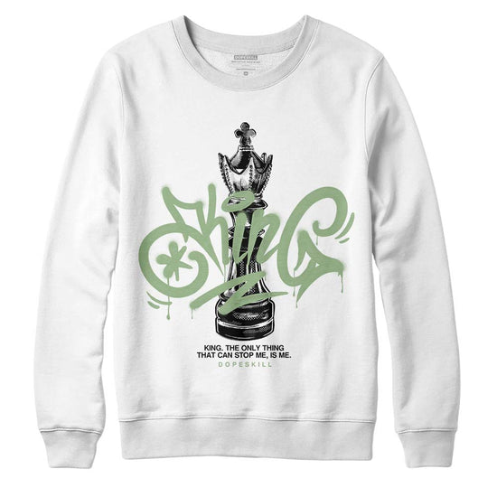 Jordan 4 Retro “Seafoam” DopeSkill Sweatshirt King Chess Graphic Streetwear - White