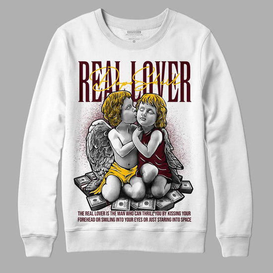 Dunk Yellow Bordeaux DopeSkill Sweatshirt Real Lover Graphic Streetwear - White