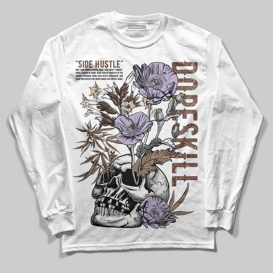 Harris Tweed x Wmns Dunk Low 'Sesame' DopeSkill Long Sleeve T-Shirt Side Hustle Graphic Streetwear - White