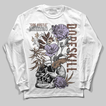 Harris Tweed x Wmns Dunk Low 'Sesame' DopeSkill Long Sleeve T-Shirt Side Hustle Graphic Streetwear - White