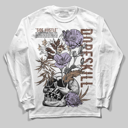 Harris Tweed x Wmns Dunk Low 'Sesame' DopeSkill Long Sleeve T-Shirt Side Hustle Graphic Streetwear - White