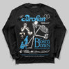Jordan 1 High OG “UNC” Reimagined DopeSkill Long Sleeve T-Shirt Broken Bones Graphic Streetwear - Black