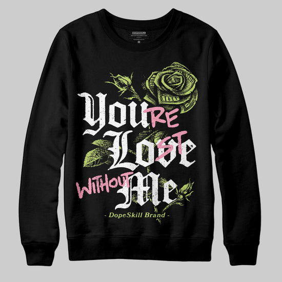 Chase B x Travis Scott x Jordan Jumpman Jack DopeSkill Sweatshirt You’re Lost Without Me Graphic Streetwear - Black