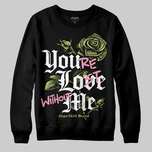 Chase B x Travis Scott x Jordan Jumpman Jack DopeSkill Sweatshirt You’re Lost Without Me Graphic Streetwear - Black