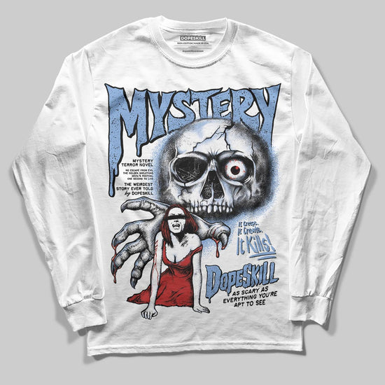 Jordan 4 WMNS 'Forget Me Not' DopeSkill Long Sleeve T-Shirt Mystery Ghostly Grasp Graphic Streetwear - White