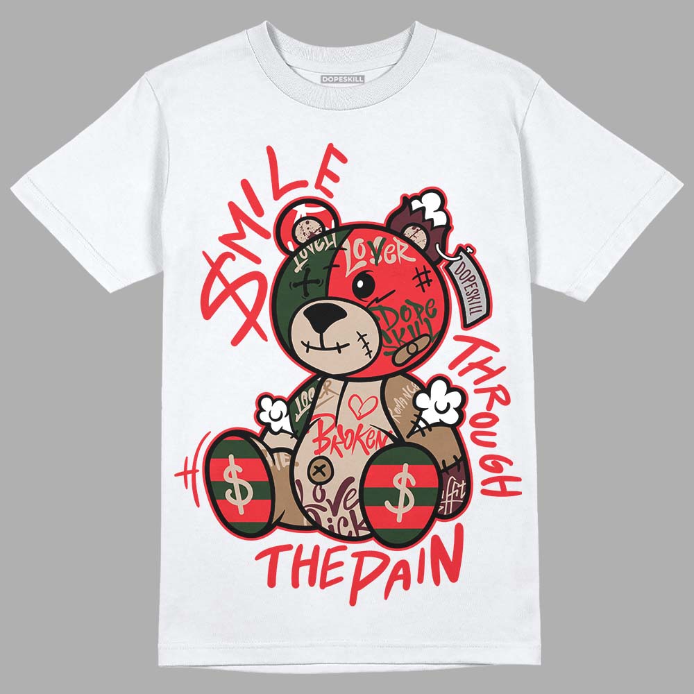 Dunk Low Freddy Krueger DopeSkill T-Shirt Smile Through The Pain Graphic Streetwear - White