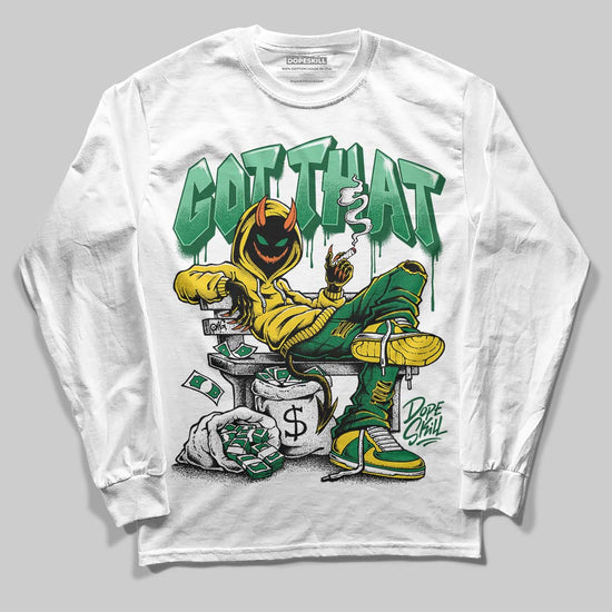 Green Sneakers DopeSkill Long Sleeve T-Shirt Got That Graphic Streetwear - White 