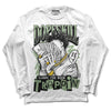 Jordan 4 Retro “Seafoam” DopeSkill Long Sleeve T-Shirt Sorry I've Been Trappin Graphic Streetwear - White