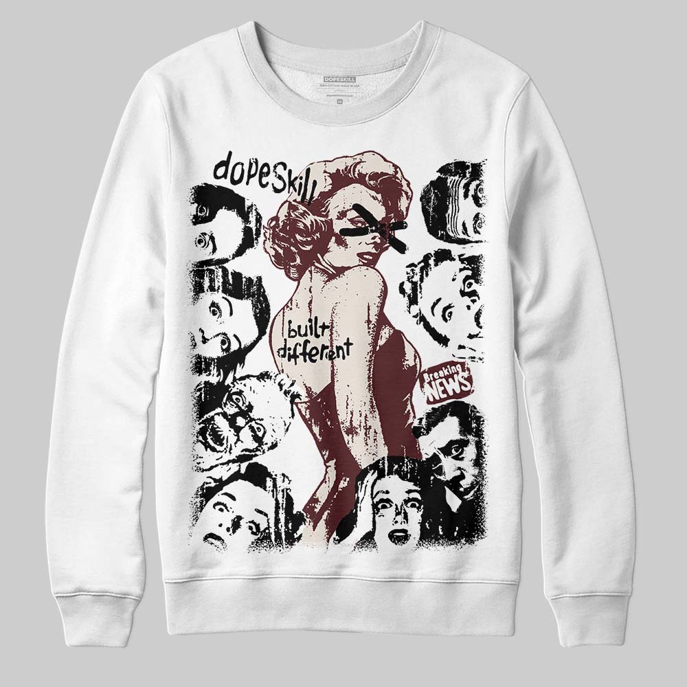 Jordan 11 “China” DopeSkill Sweatshirt Built Different Graphic Streetwear - White