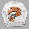 Jordan 12 Retro Brilliant Orange DopeSkill Long Sleeve T-Shirt Loser Lover Graphic Streetwear - White