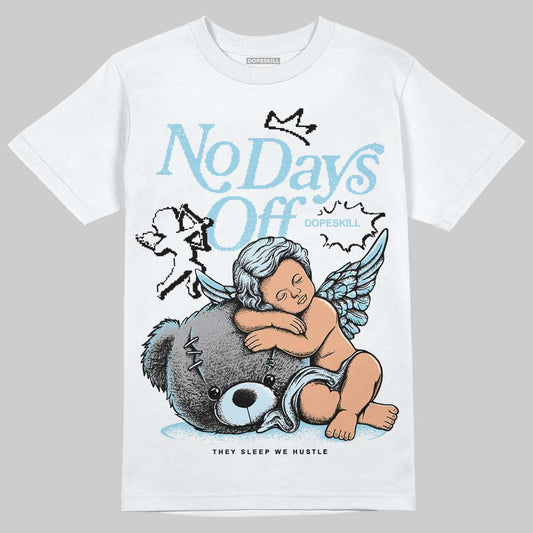 Vans Knu Stack Vintage Satin Dream Blue DopeSkill T-Shirt New No Days Off Graphic Streetwear - White