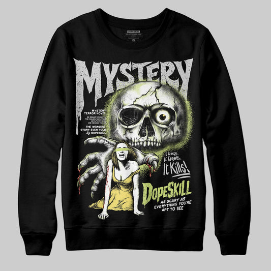Jordan 4 GS “Light Lemon Twist” DopeSkill Sweatshirt Mystery Ghostly Grasp Graphic Streetwear - Black