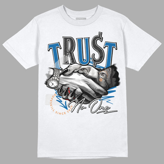 Jordan 3 Retro Wizards DopeSkill T-Shirt Trust No One Graphic Streetwear - White