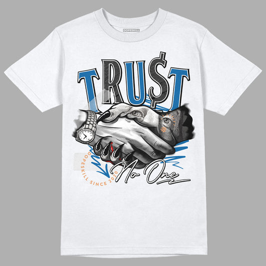 Jordan 3 Retro Wizards DopeSkill T-Shirt Trust No One Graphic Streetwear - White