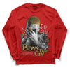 Red Sneakers DopeSkill Red Long Sleeve T-Shirt Boys Don't Cry Graphic Streetwear