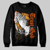 Jordan 12 Retro Brilliant Orange DopeSkill Sweatshirt Trust God Graphic Streetwear - Black