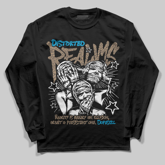 Jordan 3 GS “We Outside” DopeSkill Long Sleeve T-Shirt Distorted Realms Graphic Streetwear - black