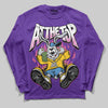 PURPLE Sneakers DopeSkill Long Sleeve T-Shirt At The Top Graphic Streetwear - Purple