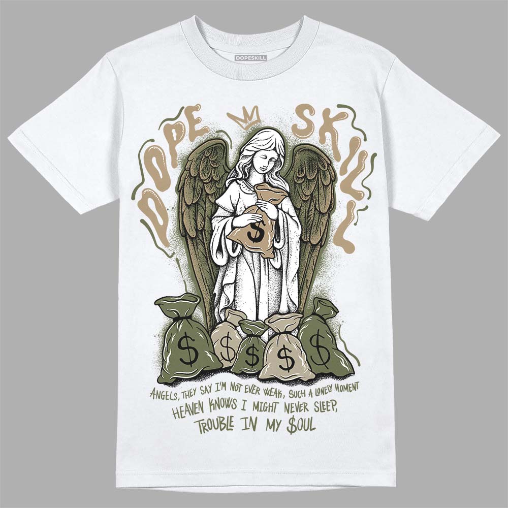 Air Max 90 Ballistic Neutral Olive DopeSkill T-Shirt Angels Graphic Streetwear - White