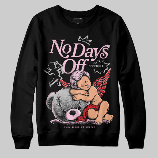 Awake NY x Air Jordan 5 Arctic Pink DopeSkill Sweatshirt New No Days Off Graphic Streetwear - Black