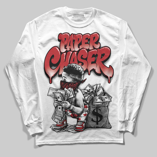 Jordan 8 Retro Bugs Bunny (2025) DopeSkill Long Sleeve T-Shirt Paper Chaser Boy Graphic Streetwear - White 