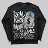 Jordan 10 OG “Steel” DopeSkill Long Sleeve T-Shirt Real Ones Move In Silence Graphic Streetwear - Black